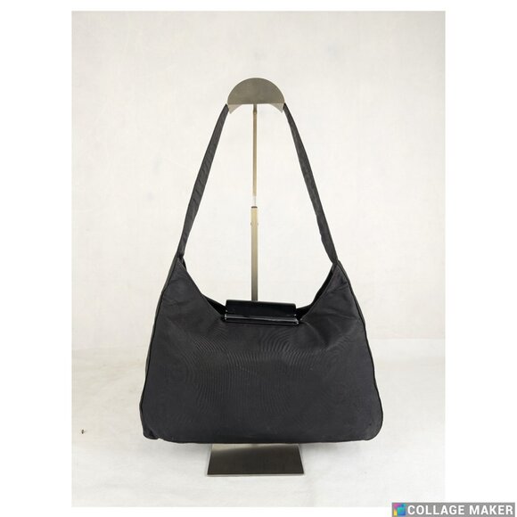 Authentic PRADA Tessuto Black Nylon Hobo Shoulder Bag/Handbag Made in Italy - Picture 2 of 12